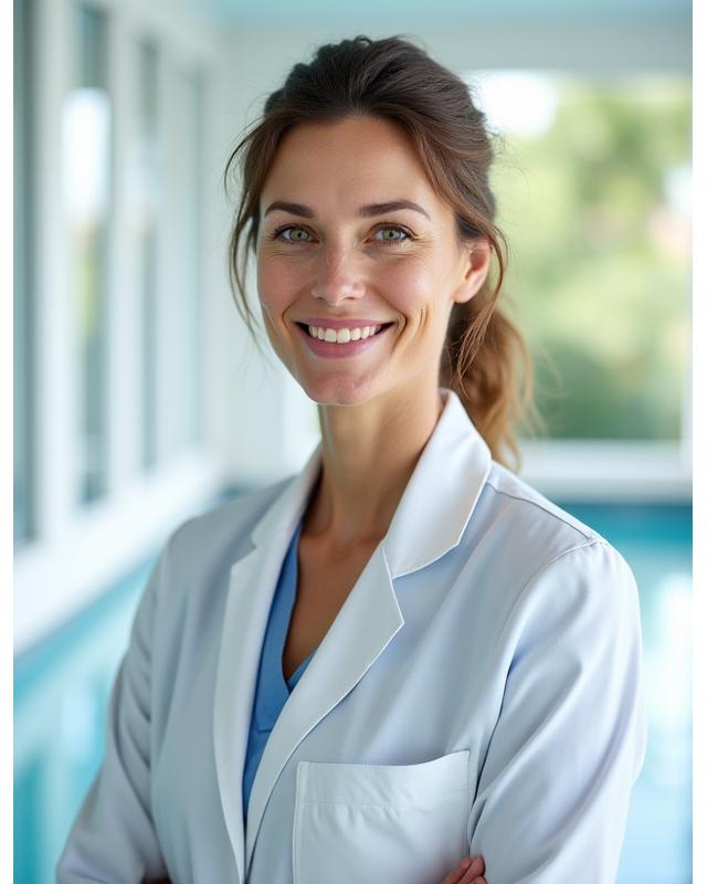 Porträt von Dr. Sarah Weber, Hydrotherapie-Spezialistin