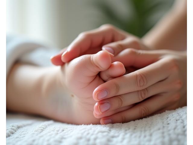 Reflexzonenmassage am Fuss